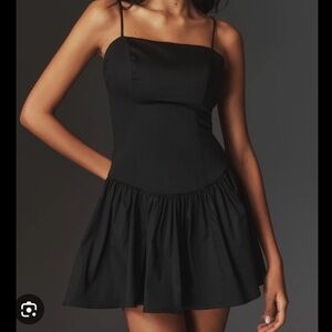 Anthropologie drop waist mini dress